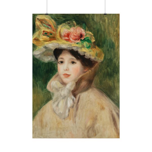 101894-121.jpg Woman With Capeline by Pierre-Auguste Renoir Poster