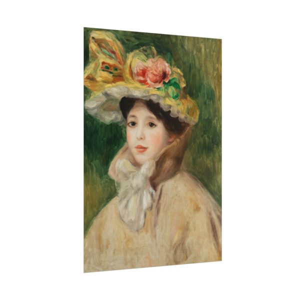 101894-122.jpg Woman With Capeline by Pierre-Auguste Renoir Poster