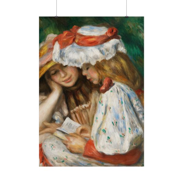 101894-131.jpg Two Girls Reading by Pierre-Auguste Renoir Poster