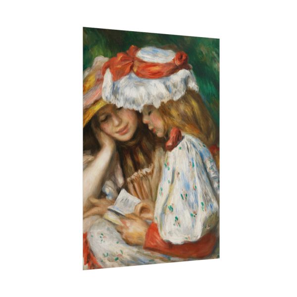 101894-132.jpg Two Girls Reading by Pierre-Auguste Renoir Poster