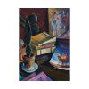 Books on Table Poster