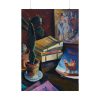 Books on Table Poster