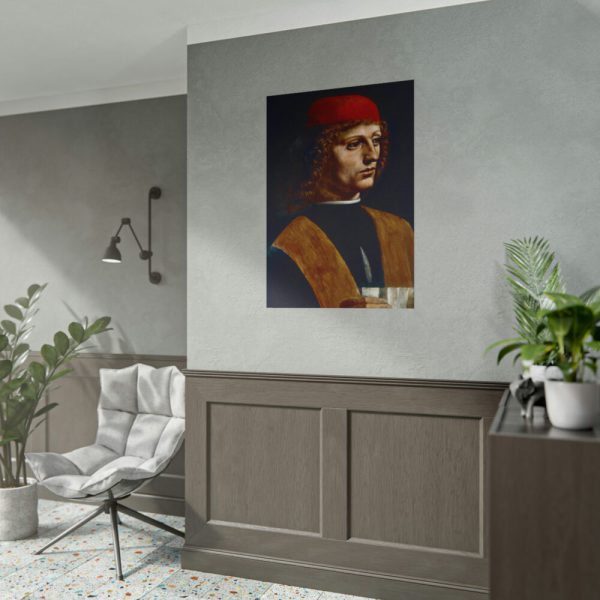 Leonardo da Vinci's The Portrait of a Musician Poster