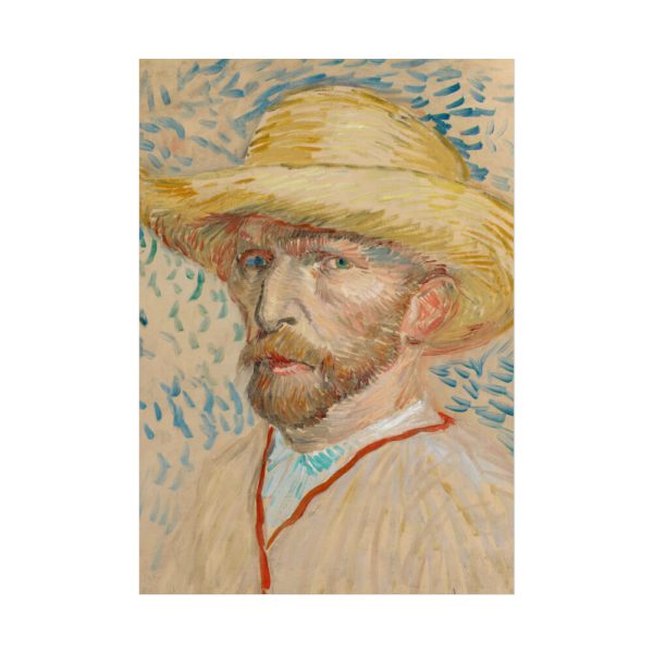 101894-165.jpg Vincent van Gogh's Self-Portrait with a Straw Hat Poster