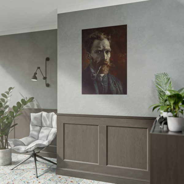 101894-214.jpg Vincent van Gogh's Self-Portrait with Pipe Poster