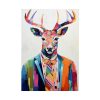 101894-235.jpg Funny Male Deer In Clothes Poster