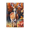101894-240.jpg Fawn Deer Autumn Poster