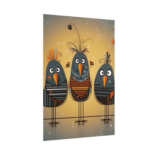 Three Cute Bird Characters II Poster