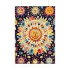 Orange, Yellow and Blue Illustration of Suns Poster