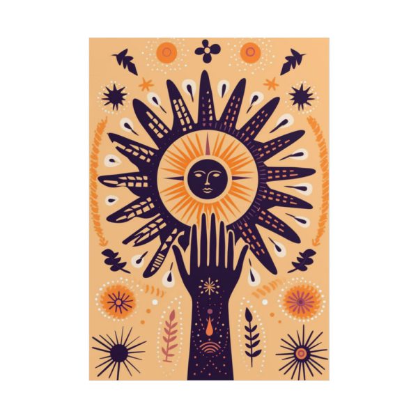 101894.jpg Retro Hippie Boho Sun Poster