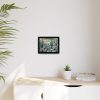88280-3.jpg Vintage Art Painting of Colder Cactus Desert Landscape Framed Canvas