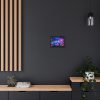 88280-9.jpg Multicolor Bioluminescent Neon Cacti in Desert Framed Canvas