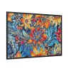 Batik Flowers Pattern Framed Canvas