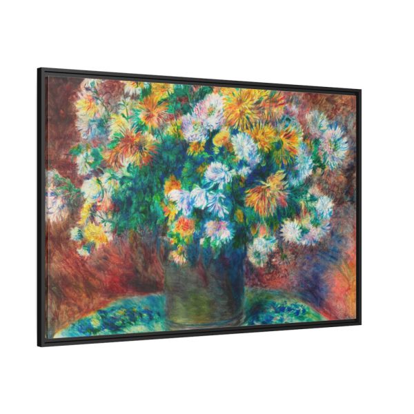 88289-110.jpg Chrysanthemums by Pierre-Auguste Renoir Framed Canvas