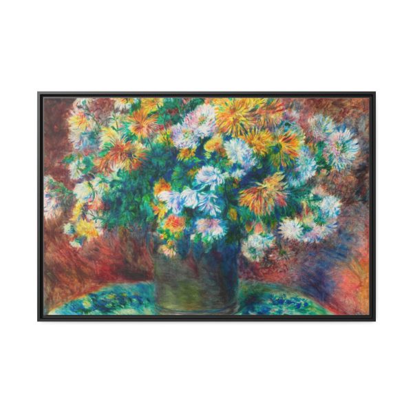 88289-111.jpg Chrysanthemums by Pierre-Auguste Renoir Framed Canvas