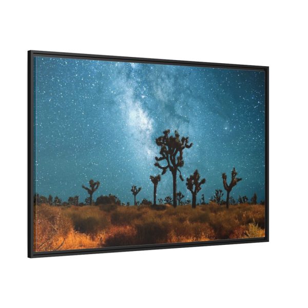 88289-125.jpg Starry Sky Night With Cactus Framed Canvas