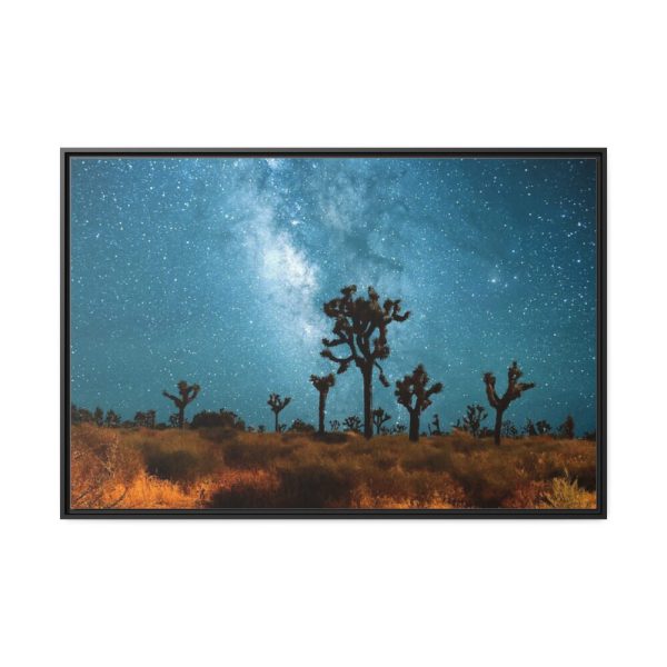 88289-126.jpg Starry Sky Night With Cactus Framed Canvas