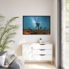 88289-128.jpg Starry Sky Night With Cactus Framed Canvas