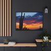 88289-144.jpg Cactus Sunrise Desert Framed Canvas