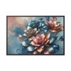 88289-146.jpg Metallic-Textured Flowers in Abstract Style Framed Canvas
