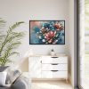 88289-148.jpg Metallic-Textured Flowers in Abstract Style Framed Canvas