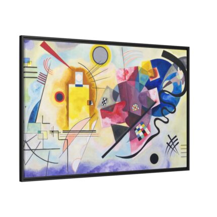 Yellow-Red-Blue by Wassily Kandinsky Framed Canvas