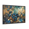 88289-150.jpg Rich Blue Flowers and Gold Accents Framed Canvas