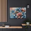 88289-159.jpg Vibrant Golden Flowers With a Glossy Metallic Finish Framed Canvas