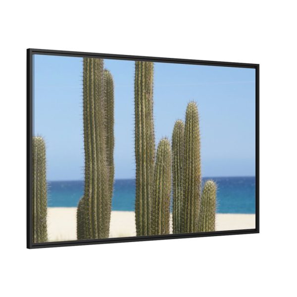 88289-165.jpg Cactus on the Beach Framed Canvas