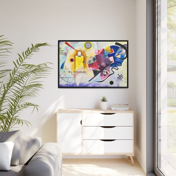 Yellow-Red-Blue by Wassily Kandinsky Framed Canvas