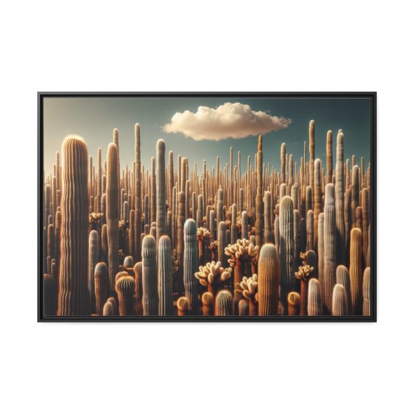 88289-181.jpg Forest of Tall Cactus Plants Framed Canvas