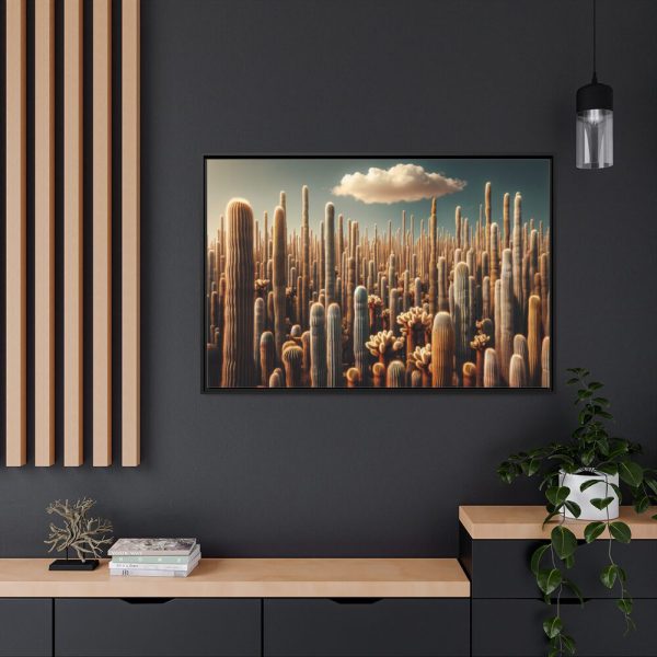88289-184.jpg Forest of Tall Cactus Plants Framed Canvas