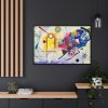 Yellow-Red-Blue by Wassily Kandinsky Framed Canvas