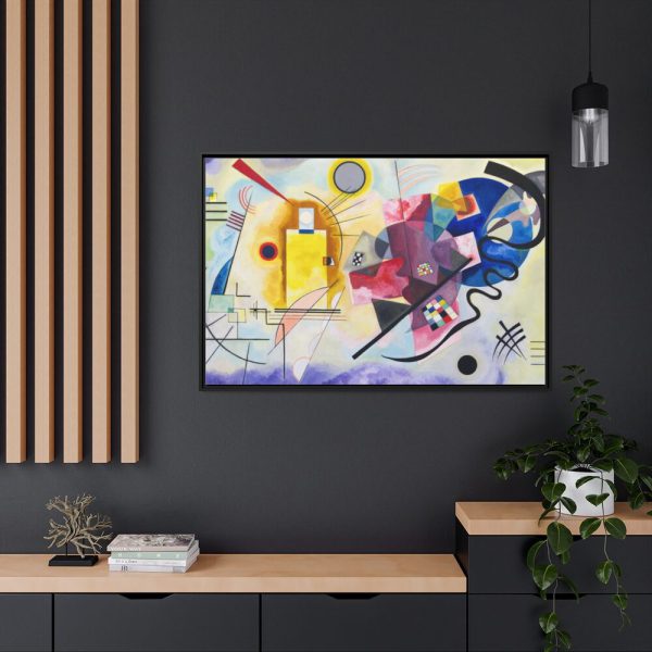 Yellow-Red-Blue by Wassily Kandinsky Framed Canvas