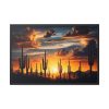 88289-191.jpg Saguaro Cacti Silhouetted Against Sky Framed Canvas