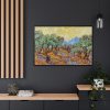 Vincent van Gogh's Olive Trees Framed Canvas