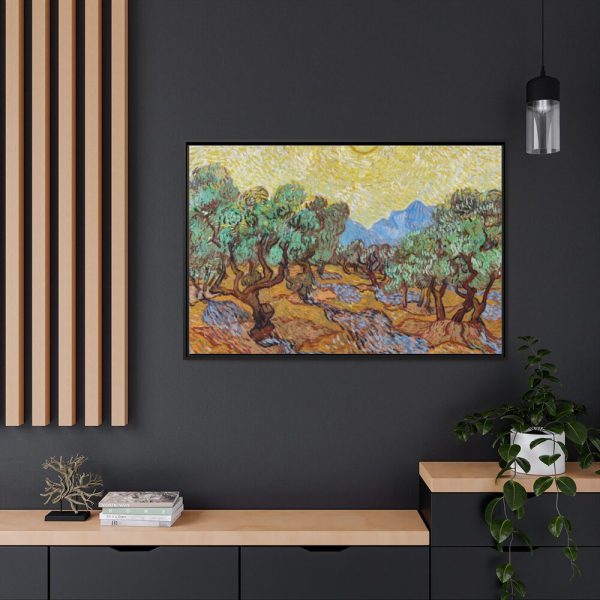 Vincent van Gogh's Olive Trees Framed Canvas