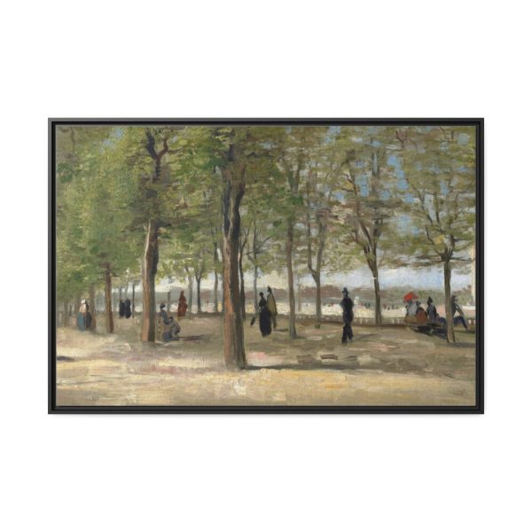 88289-226.jpg Vincent van Gogh's Terrace in the Luxembourg Gardens Framed Canvas