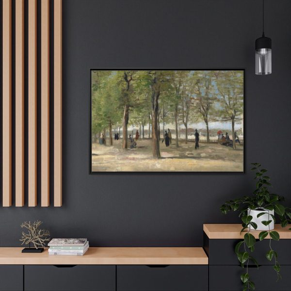 88289-229.jpg Vincent van Gogh's Terrace in the Luxembourg Gardens Framed Canvas
