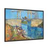 88289-230.jpg Vincent van Gogh's The Langlois Bridge at Arles with Women Washing Framed Canvas