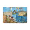 88289-231.jpg Vincent van Gogh's The Langlois Bridge at Arles with Women Washing Framed Canvas