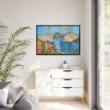 88289-233.jpg Vincent van Gogh's The Langlois Bridge at Arles with Women Washing Framed Canvas