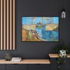 88289-234.jpg Vincent van Gogh's The Langlois Bridge at Arles with Women Washing Framed Canvas
