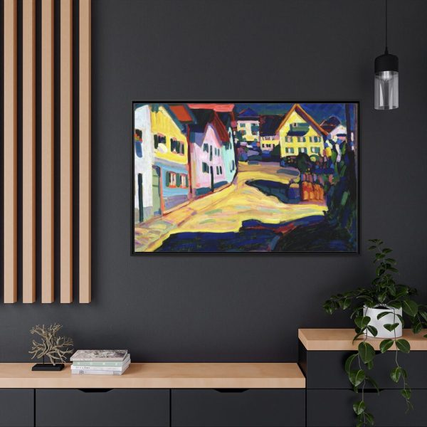 88289-24.jpg Murnau, Burggrabenstrasse 1 (1908) by Wassily Kandinsky Framed Canvas