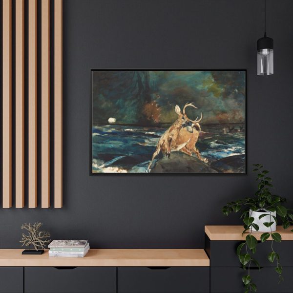 88289-249.jpg A Good Shot, Adirondacks by Winslow Homer Framed Canvas
