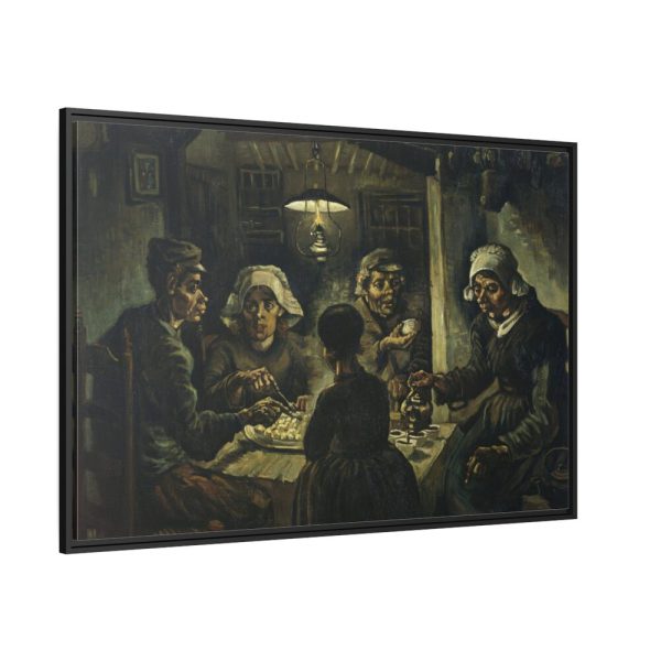 Vincent van Gogh's The Potato Eaters Framed Canvas