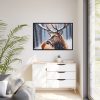 88289-268.jpg Deer Christmas Winter Forest Framed Canvas