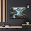 88289-274.jpg Deer by a Mountain Lake Framed Canvas
