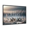 88289-280.jpg Reindeer in a Snowy Landscape Framed Canvas