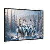 88289-285.jpg Six Reindeer in Foreground Framed Canvas